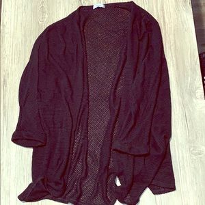Long, black, womens shrug